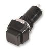 Switch, SPST, Latching, Black, Pushbutton Switches, Push Buttons, Qty X 1 | R13-23B-05-BB