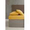 Catherine Lansfield Easy Iron Percale King Fitted Sheet Ochre