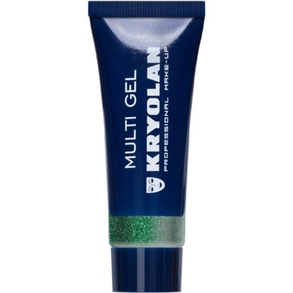 Kryolan Multi Glitter Gel Fine, 10 ml, Green