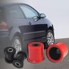 PSB Bushings - Complete Front Lower Pressed Arm Polyurethane Bushing Kit - Compatible With VW Polo MK4 2002 - 2008, Red & black