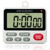 Sper Scientific 24-Hour Digital Lab + Kitchen Timer with LED Light 810001 - Precision Countdown Timer with Large Display, Loud Alarm & Clock Mode - for Cooking, Lab Experiments & More