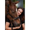 Eskadron Halfter Double PIN Plait Black Platinum 23, Größe:V