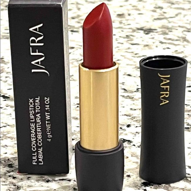 New JAFRA Very Berry LIPSTICK Full Coverage Matte Color Black Gold Case + Box