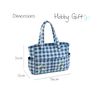 Hobby Gift Craft Bag, Embroidered, Wild Floral Plaid
