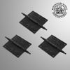 3 Pcs Black Butt Hinge Wrought Iron Victorian Steeple Tip Rust Resistant