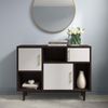 Modway Daxton Mid-Century Modern Display Stand in Cappuccino White
