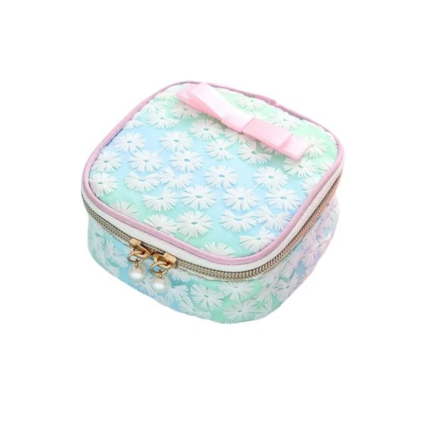 Sanitary Napkin Storage Bag Portable Menstrual Cup Pouch Pad Flower Shape Menstruation First Period Bag for Teen Girls Women Ladies