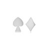 Tuscany Silver Women's Sterling Silver Spade and Diamond Stud Earrings
