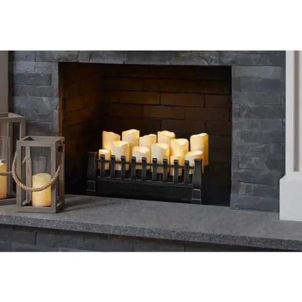 Brindle Flame 20.70 In. W Ventless Electric Fireplace Insert 1000 sqft. Capacity