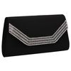 SwankySwans Women's Harper Clutch Bag, Black