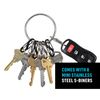 BigRing Steel- 4 Blk/4 SS S-Biners