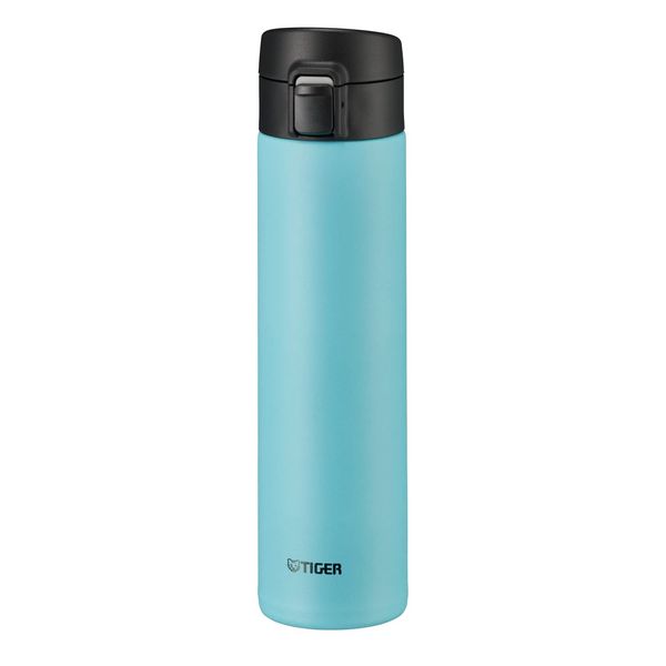 Tiger Thermos Flask MKA-K060AK Tiger Water Bottle, 13.6 fl oz (600 ml), One-Touch, Lightweight, Stainless Steel Bottle, Vacuum Insulated, Hot and Cold Retention, Blue