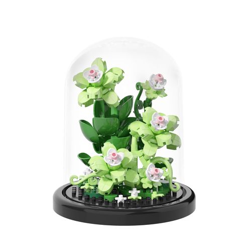 Jollcnoia Gentle Breeze Home Bouquets Dust Cover Set Building Toy Creative Assembly Bonsai Tree, Ideal for Valentine's Anniversaries Birthday