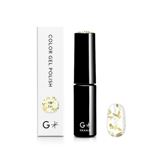 GRANJE Gel Nail Color (138 Ego) | Color Gel Polish Gold Glitter Made in Japan Easy Self Gel Nail Domestic Cosmetics &lt;GRANJE Official&gt;