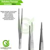 Dental Implant Surgery Kit Lucas Curette Elevators Microsurgery Forceps