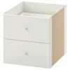 KALLAX Insert 2 Drawer, White 203.518.79