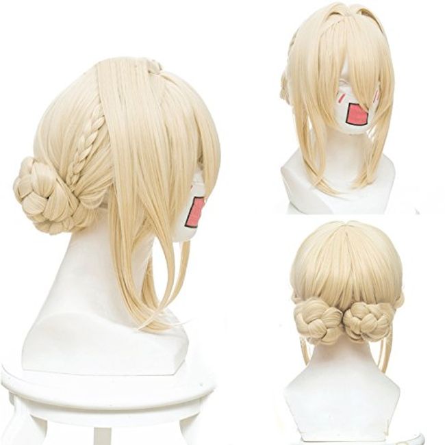 Violet Evergarden, Violet-Style Cosplay Wig, Cosplay Wig, Costume, Hairpiece, Exclusive Net Included, Cosplay Wig