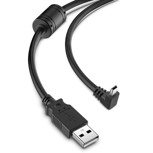 Pixelman Charging Cable for Garmin GPS,(6.5ft 18AWG) Shielding Thicker Power Cord for Garmin Nuvi GPS,90 Degree Mini USB Charger Cable,Car Charger Cable for Drivesmart 65 Zumo Xt