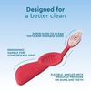 RADIUS Flex Brush BPA Free & ADA Accepted Toothbrush Designed to Improve Gum Health & Reduce Gum Issues - Right Hand - Purple/Watermelon/Mint Green - Pack of 3