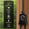 HBN Outdoor Light Timer with Remote Control, Waterproof Light Sensor, 2 Outlets