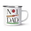 No.1 Dad Cricket Retro Enamel Mug Cup