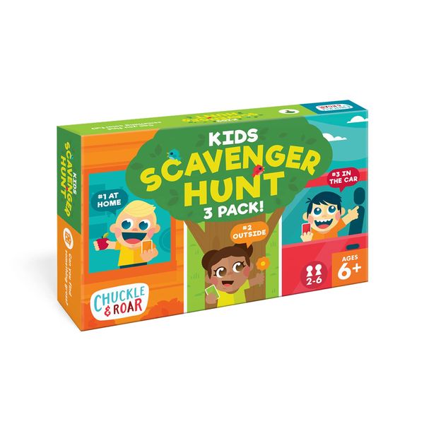 Chuckle & Roar - Kids Scavenger Hunt - Game Night Fun for Families - Engaging for Toddlers and preschoolers - Board Game