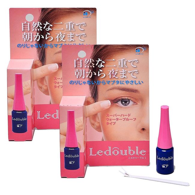 Réduvre Double Eyelid Cosmetics 0.7 fl oz (2 ml) x 2 Piece Set [Achieve] Natural Double Layer from Morning to Night