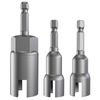 3 Pack 3 size 1/4" Hex Shank，Power Wing Nut Driver Set,Slot Wing nuts Drill Bit Socket Wrenches Tools Set, Drills Bits for Panel Nuts screws eye C hook bolt