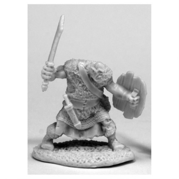 Reaper Miniatures 77429 Orc Grunt, Bones Miniature