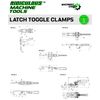 500LB VERTICAL U-HOOK FLG BASE LATCH CLAMP STAINLESS STEEL