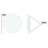 Double Convex Lens, 200mm Focal Length, 3" (75mm) Diameter - Eisco Labs