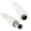 kenable 5.5 x 2.1mm DC Power Plug to Socket CCTV Extension Cable 20m White
