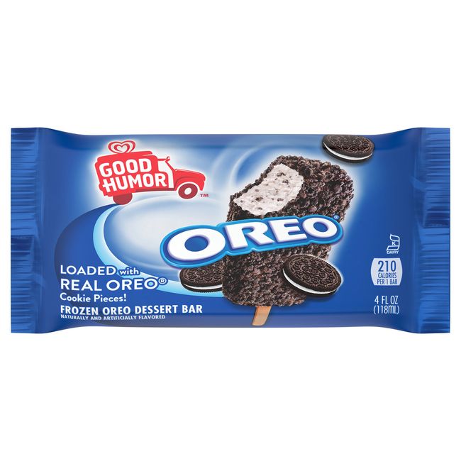 Good Humor Oreo Cookie's N Cream Ice Cream Bar 4 oz. (24 count ...