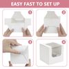 SUPERFA 24Pcs Single Cupcake Boxes with Window for Home Baking and Cake Shop (White)