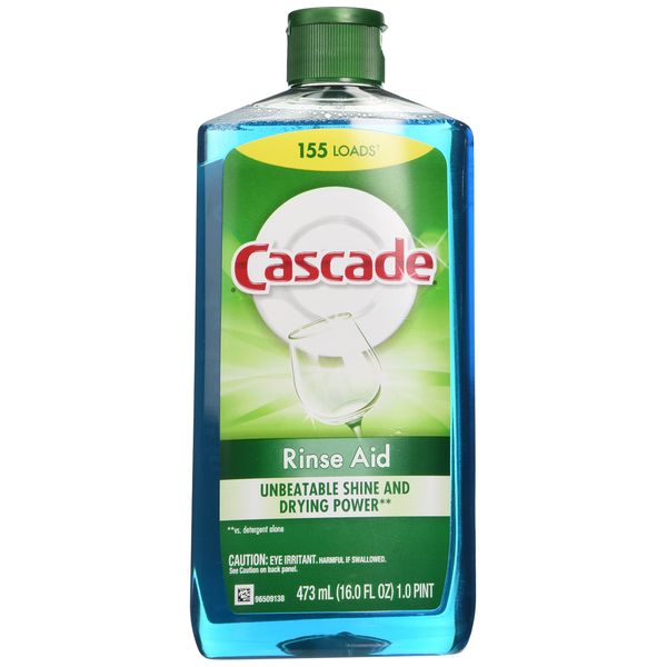 Cascade Rinse Aid, Dishwasher Rinse Agent, Original Scent, 16 Fl Oz