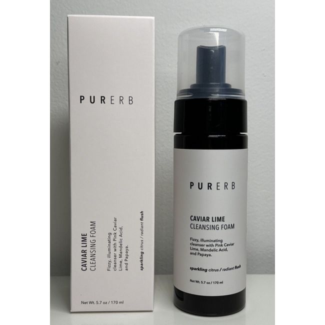 PURERB Caviar Lime Cleansing Foam 170 ml / 5.7 FL OZ NEW IN BOX