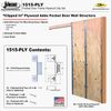 Johnson Prod. Pack of 2 Johnson Hardware Pocket Door Frame Clip Set