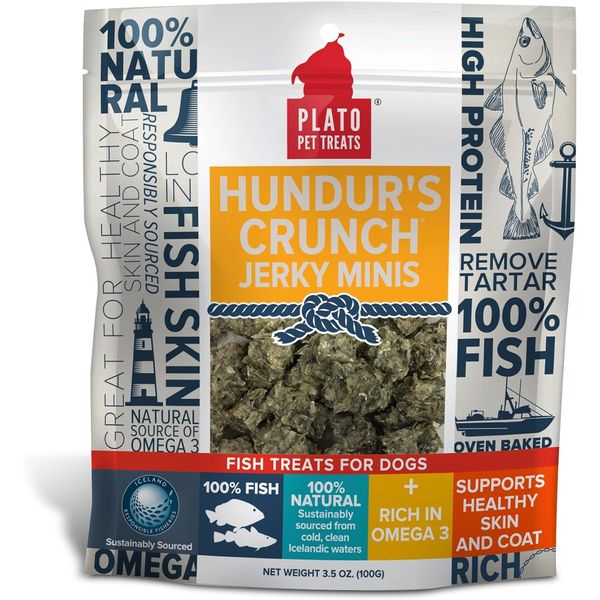 Hundur'S Crunch Single Ingredient Cod Skin Dog Treats – Minis