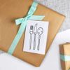 4 x 'Cutlery Set' Gift Tags/Labels (GI00030754)