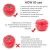yueton Manual Mechanical Tomato Timer -Ring Alarm Kitchen Timer for Cooking Study Gym Countdown Clock Red