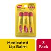 Carmex Classic Medicated Lip Balm External Analgesic Protectant Flavored 3 Count