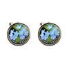 Personalised Forget Me Not Cufflinks Funeral Memorial Remembrance Keepsake Gift c812