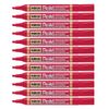 Pentel Permanent Markers Chisel Point - Red (Pack of 12)