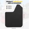 4 Mud Flaps Splash Guards Mudguards Front +Rear For Nissan Frontier Carbon Fiber