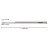 Professional Silver Cuticle Clean Safety Carbide Nail Drill Bit Medium Grit