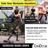 CanDo Bodytrainer Loop, resistance exercise band for functional training, CanDo Loop, length 38.1 cm - blue (strong) - alternative to dumbbells