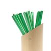 BambooMN Brand - Triangular Prism Plastic Pick 4.5" (11.4cm) - 300 pcs - Dark Green