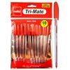 Cello Original Tri-Mate Triangular Barrel Ballpoint Pen Medium Point Biro (1.0mm) Red Pens
