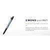 Tombow Pencil Multi-functional Pen 2&S with Eraser, Mono Graph Multi Pen, bule