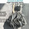 4 PACK（ XL 75G ） Bamboo Charcoal Exfoliating Home Spa Loofah Shower Sponge Pouf Mesh Brush - Bath Spa Puff Scrubber Ball - Face Body poof - Rich Foams Bubble